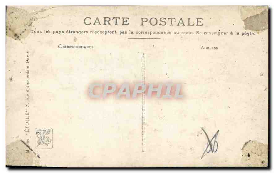 CPA Salon Confidence Etoile rue d'Amsterdam Paris  — Rückseite