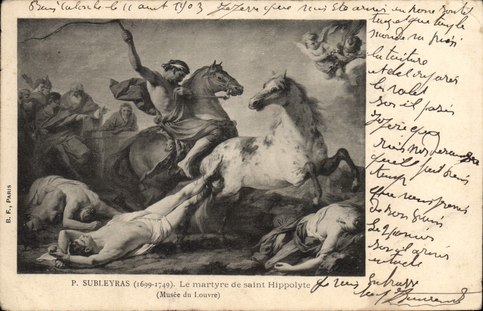 CPA P Subleyras Le Martyre de saint Hippolyte Musee du Louvre 