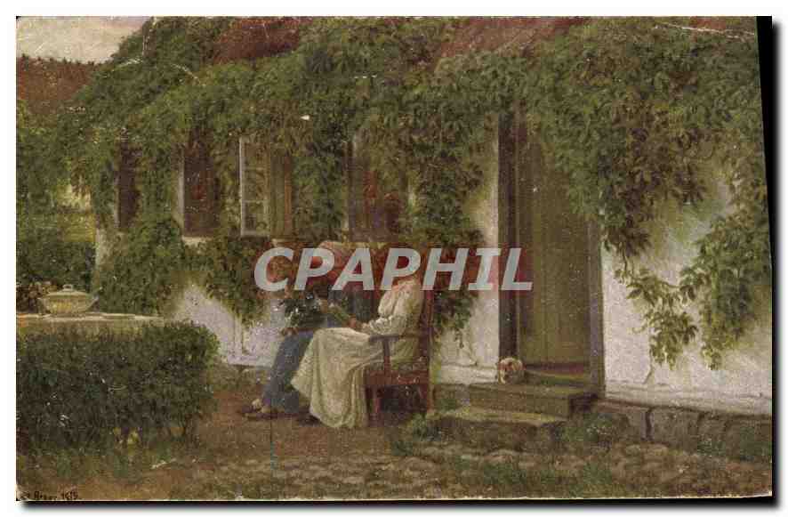 CPA Femmes lisant