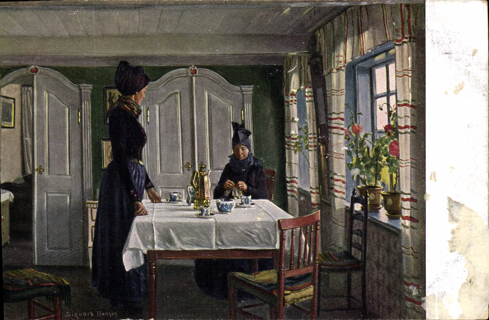 CPA Danische Kunst 