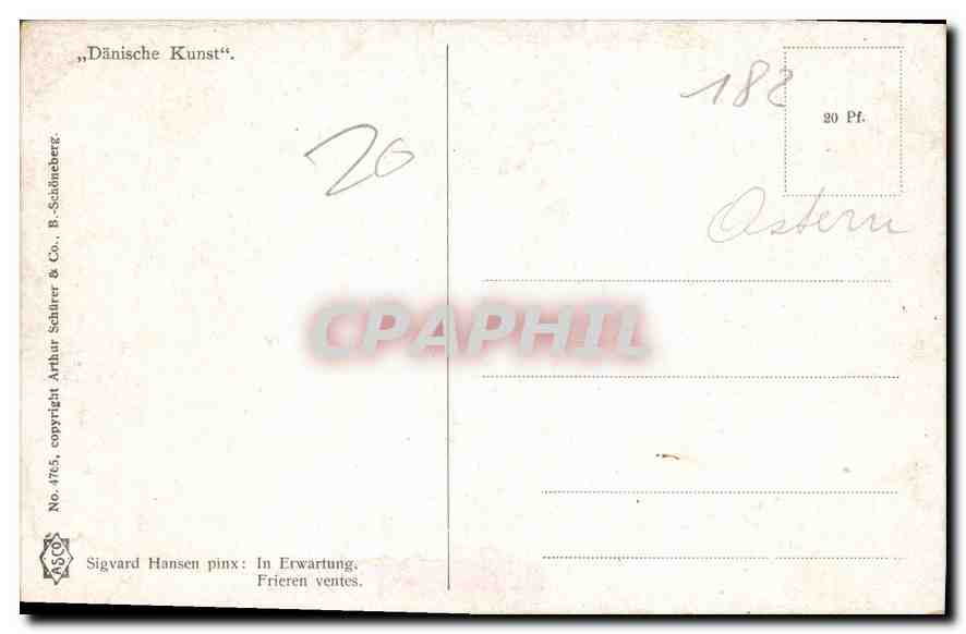 CPA Danische Kunst  — Verso