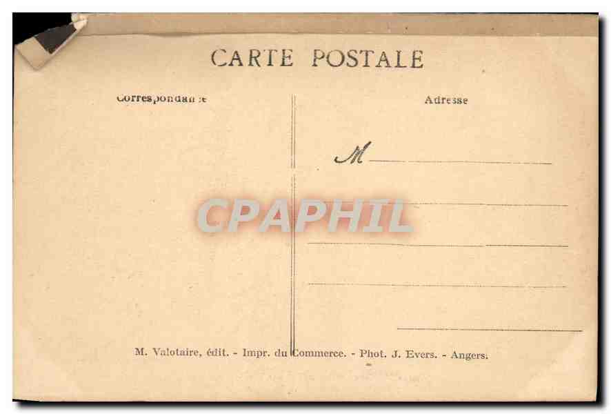 CPA Ville d'Angers Musee des Beaux Arts Ecole Francaisse Eugene Delacroix Sardanapale  — Rückseite