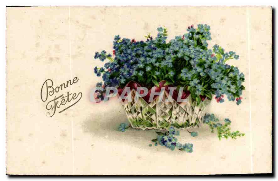CPA Bonne Fete Fleurs