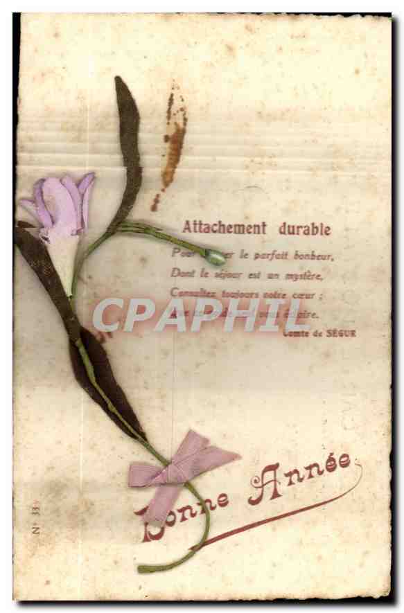CPA Bonne Annee Fleurs 
