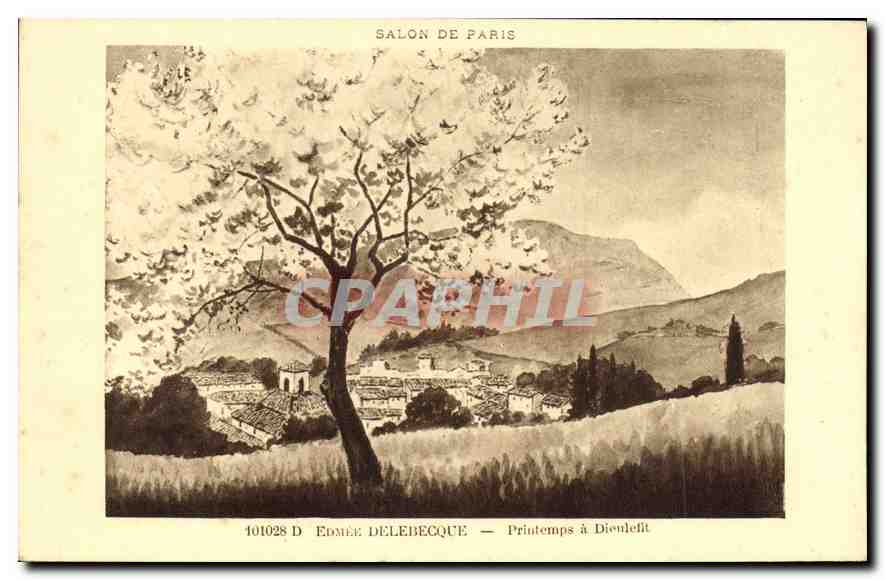 CPA Edmee Delebecque Printemps a Dieulefit 