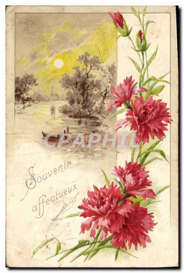 CPA Souvenir Affectueux Fleurs