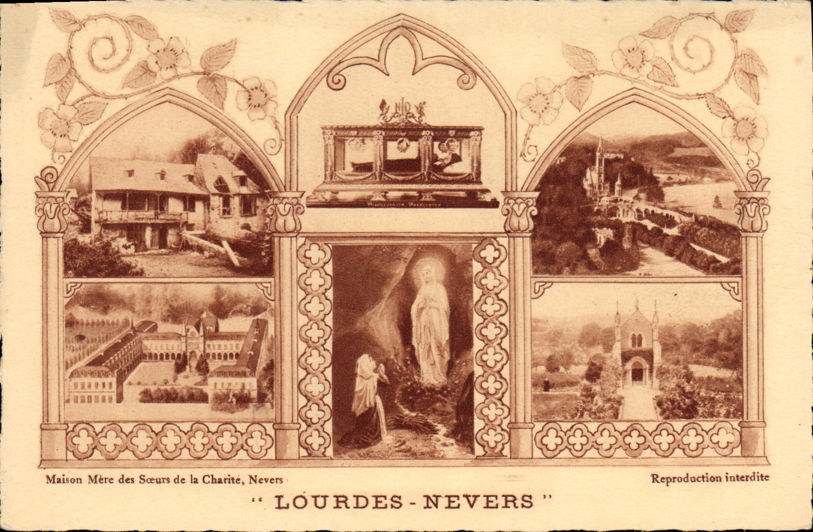 CPA Maison Mere des Soeurs de la Charite Nevers Lourdes Nevers 