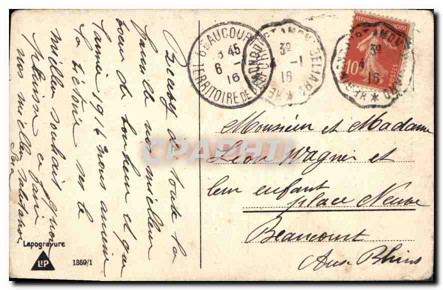 CPA Bonne Annee Enfant — Rückseite