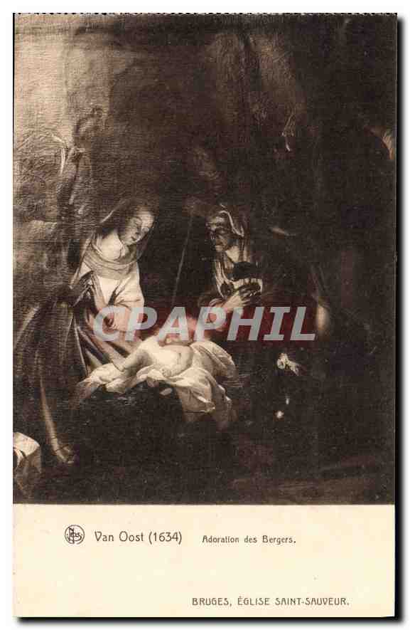 Adoration des Bergers — œuvre de Van Oost (1634) — Église Saint-Sauveur, Bruges
