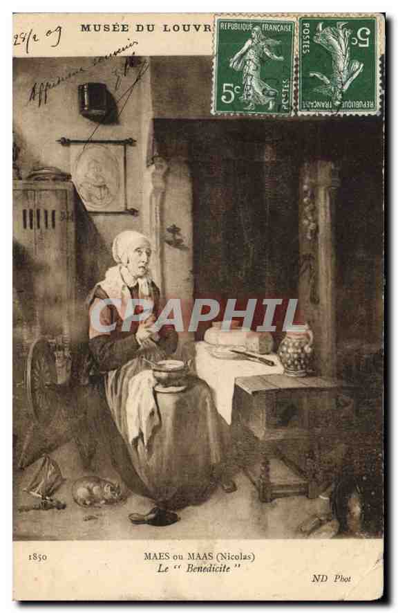 CPA Maes ou Maas Nicolas Le Benedicite 