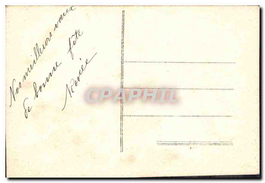 CPA Bonne Fete Fleurs — Verso