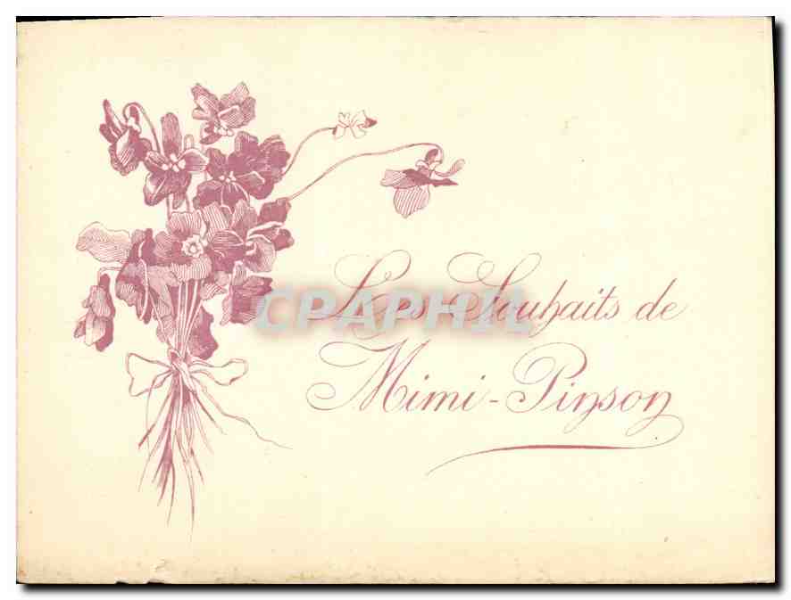 CPA Les Souhaits de Mimi Piysoy Fleurs