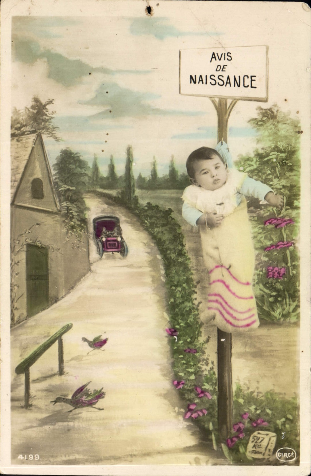 CPA Avis de Naissance  Enfant