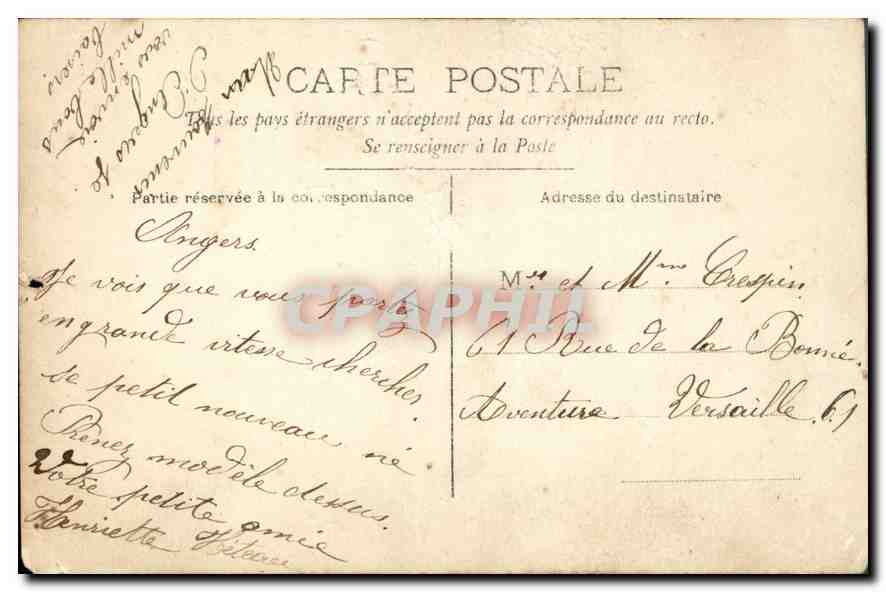 CPA Avis de Naissance  Enfant — Verso
