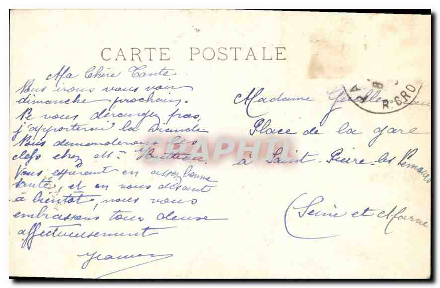 CPA Musee du Louvre Sainte Famille Murillo  — Rückseite