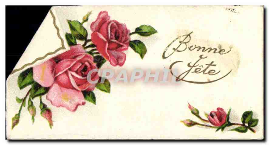 CPA Bonne Fete Fleurs
