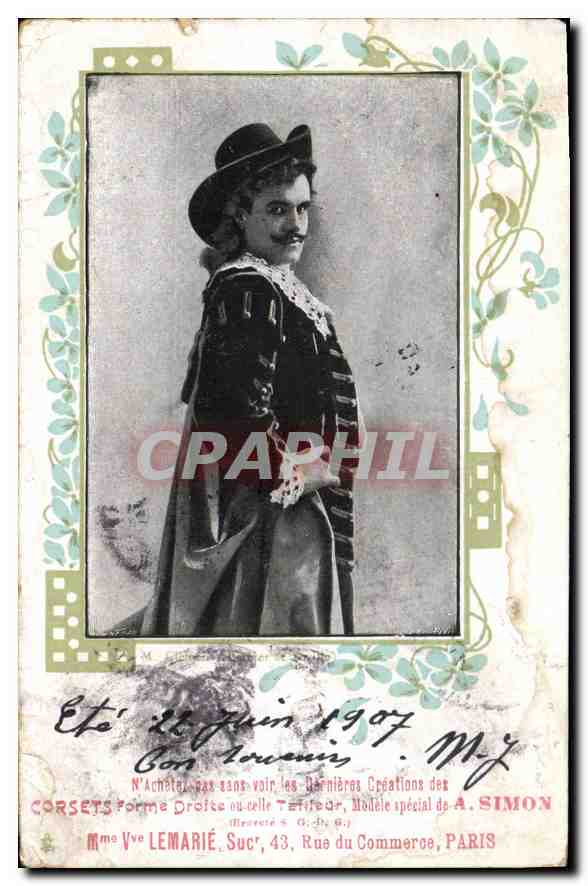 CPA Mme Vve Lemarie rue du Commerce Paris  Theatre