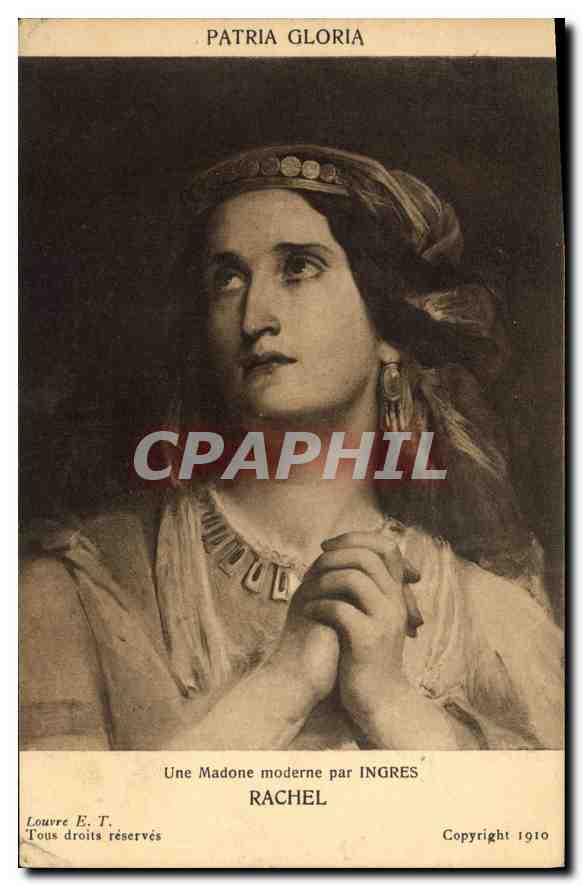 CPA Patria Gloria Une Madone Moderne par Ingres Rachel 
