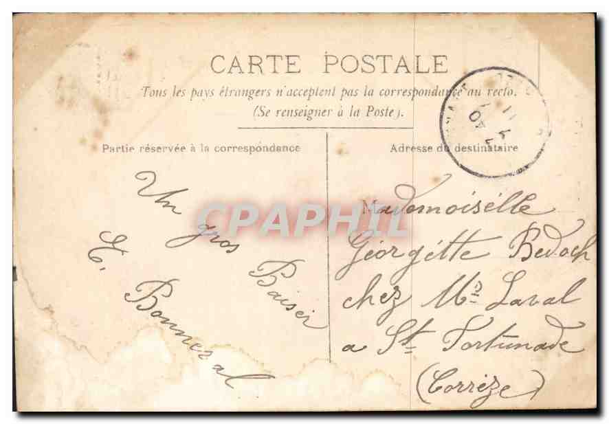 CPA Meilleurs Souvenirs Enfants Zeppelin Dirigeable — Verso