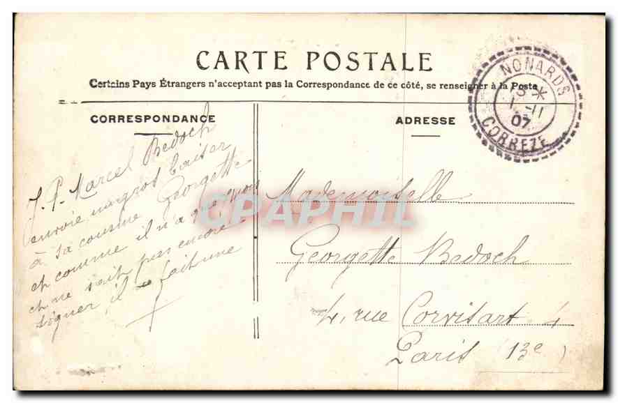 CPA Gage d'Affection Femme Enfant — Rückseite