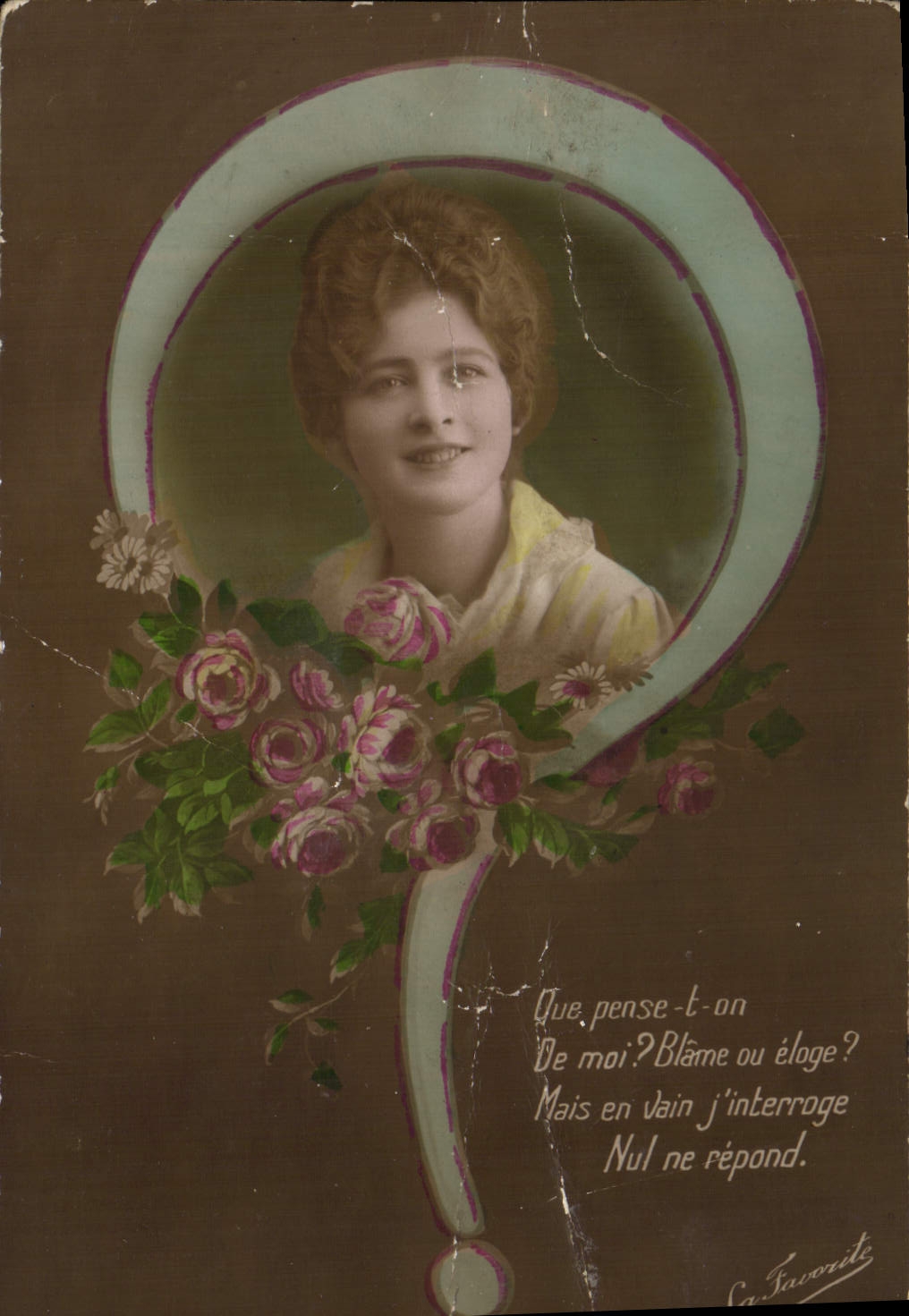 CPA Fantaisie Femme