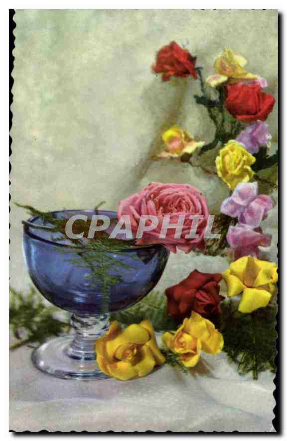 CPA Fantaisie Fleurs