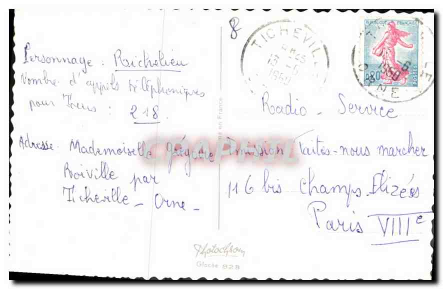 CPA Fantaisie Fleurs — Verso