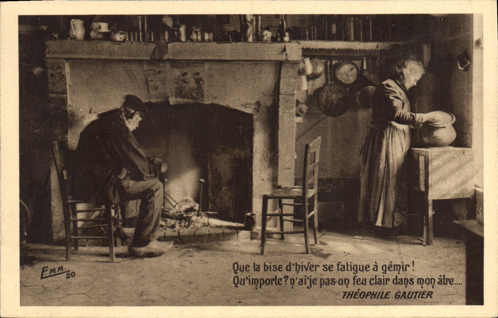 CPA Que la Bise d'Hiver se Fatigue a Gemir 