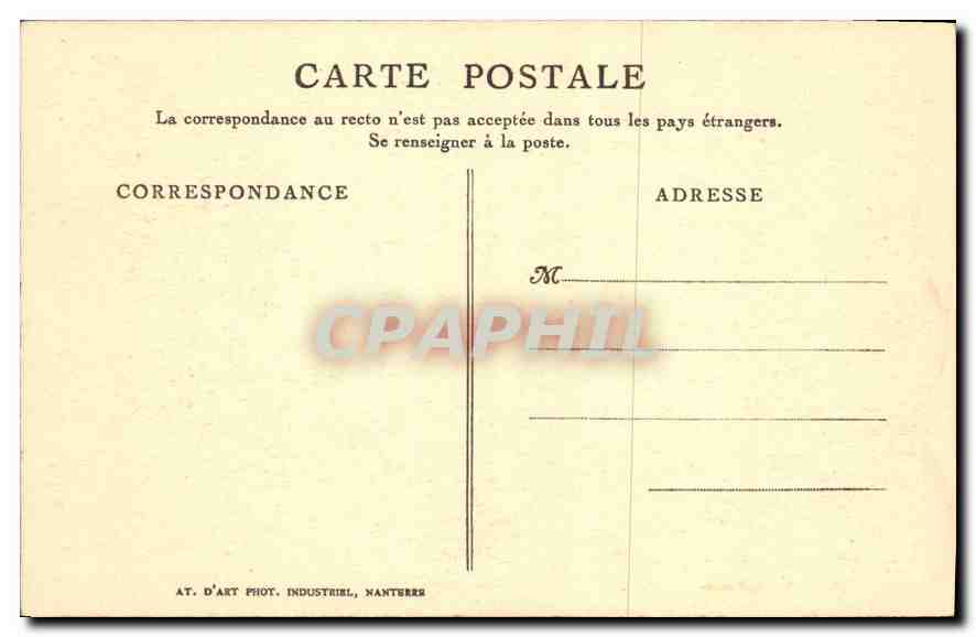 CPA Que la Bise d'Hiver se Fatigue a Gemir  — Rückseite