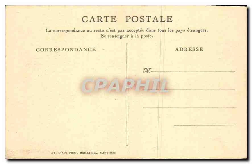 CPA J'aime le son du cor le soir au fond des bois soit qu'il chante les pleurs de la biche aux abois — Verso