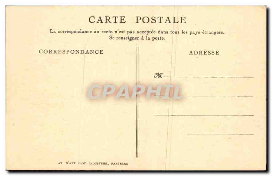 CPA Je suis alle revoir les chaumieres qui fument aux bords silencieux des bois qui les parfument Ar — Verso