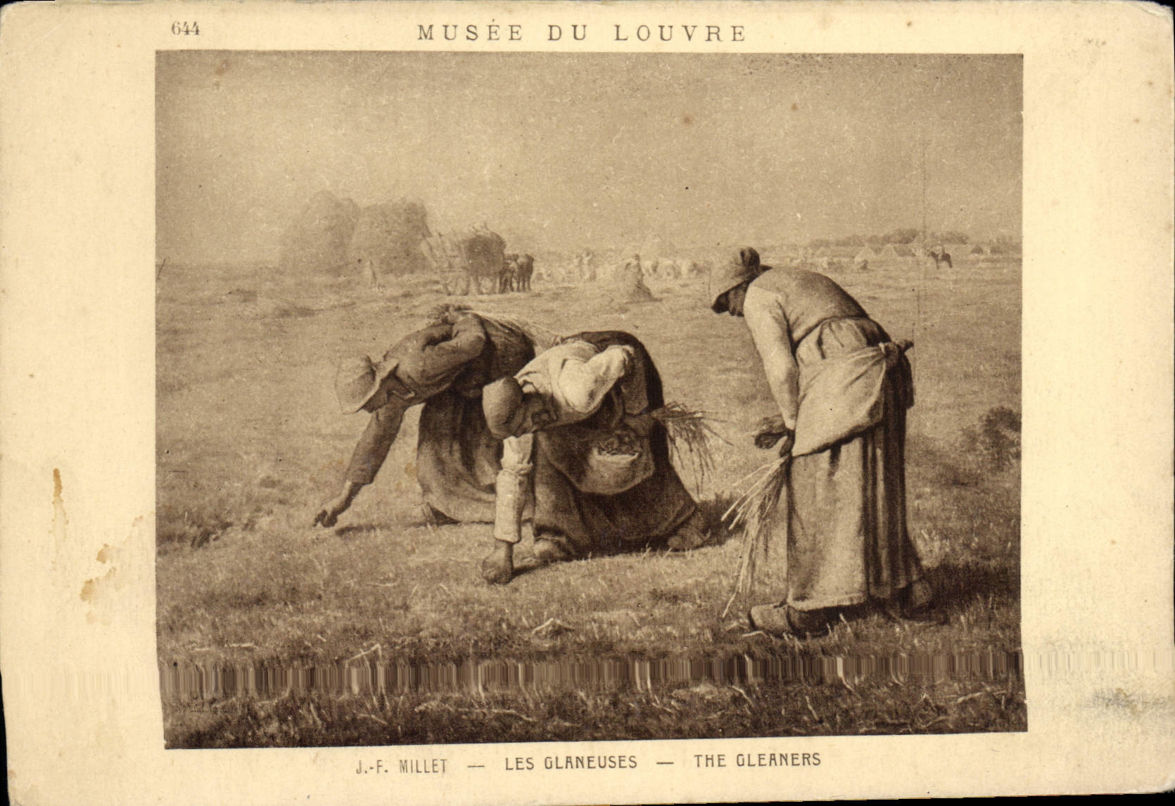 CPA Musee du Louvre J F Millet Les Glaneuses 