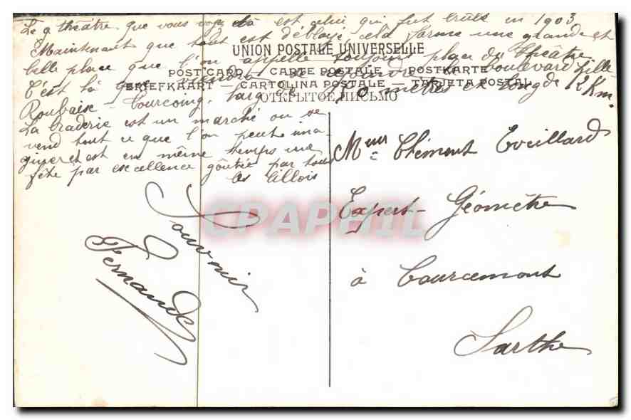 CPA Watteau Francois Louis Joseph La Braderie  — Rückseite