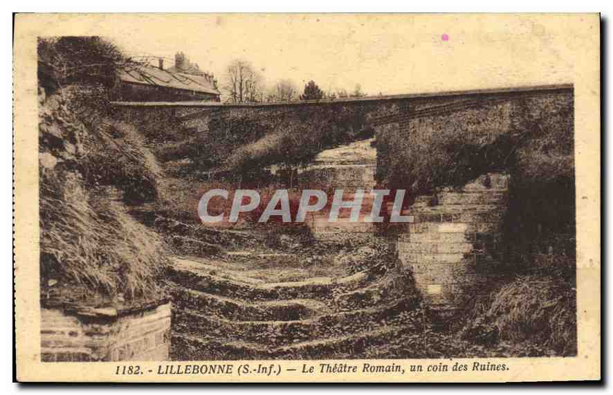 CPA Lillebonne Le Theatre Romain un coin des Ruines 