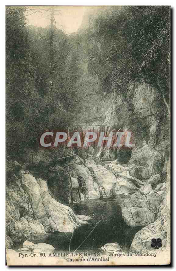 CPA Amelie Les Bains Gorges du Mondony Cascade d'Annibal 