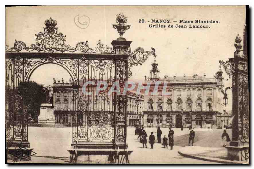 CPA Nancy Place Stanislas Grilles de Jean Lamour 