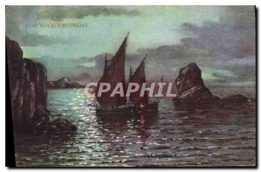 CPA Best Wishes for your Birthday Bateau