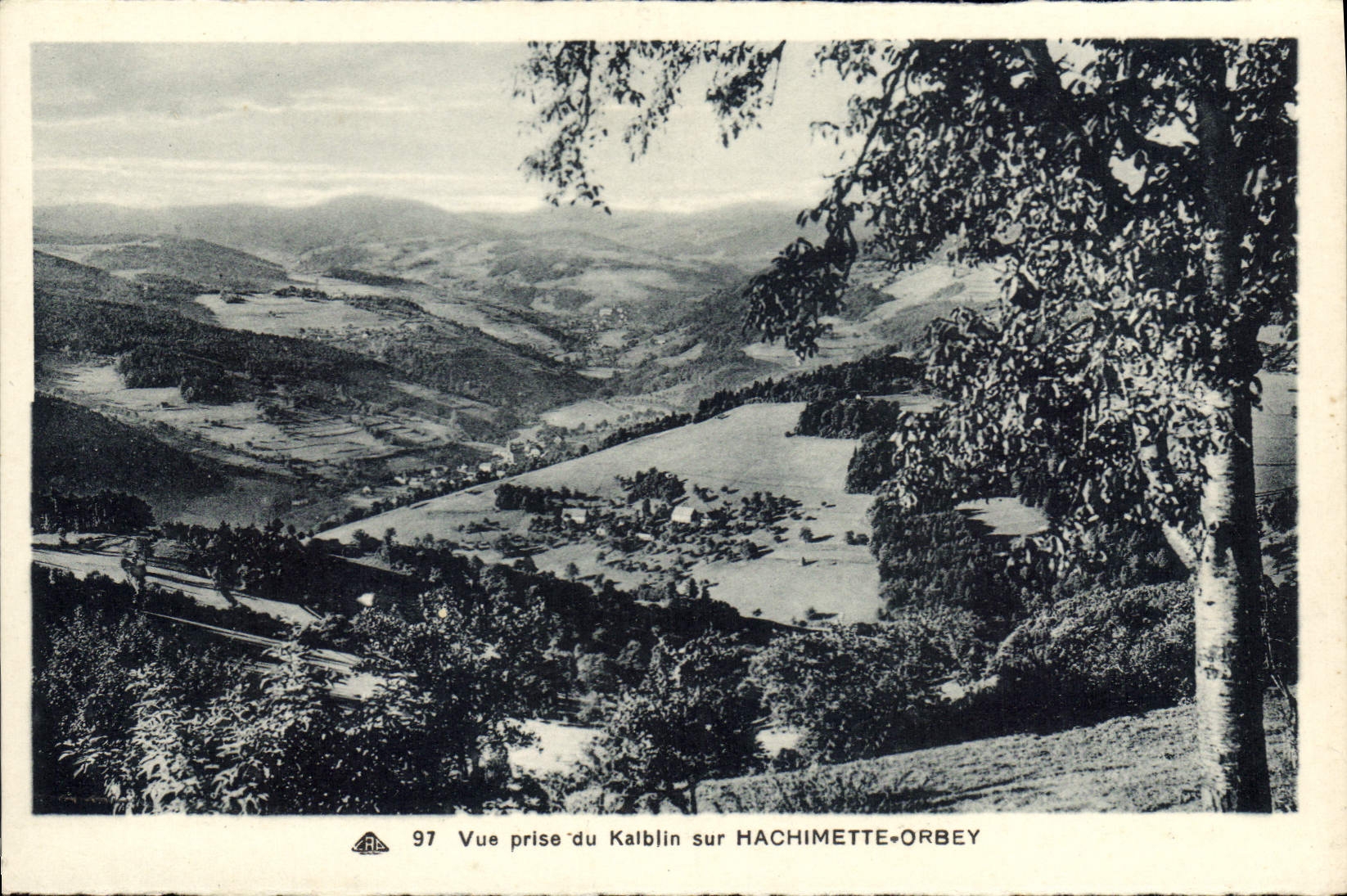 CPA Vue prise du Kaiblin sur Hachimette Orbey 