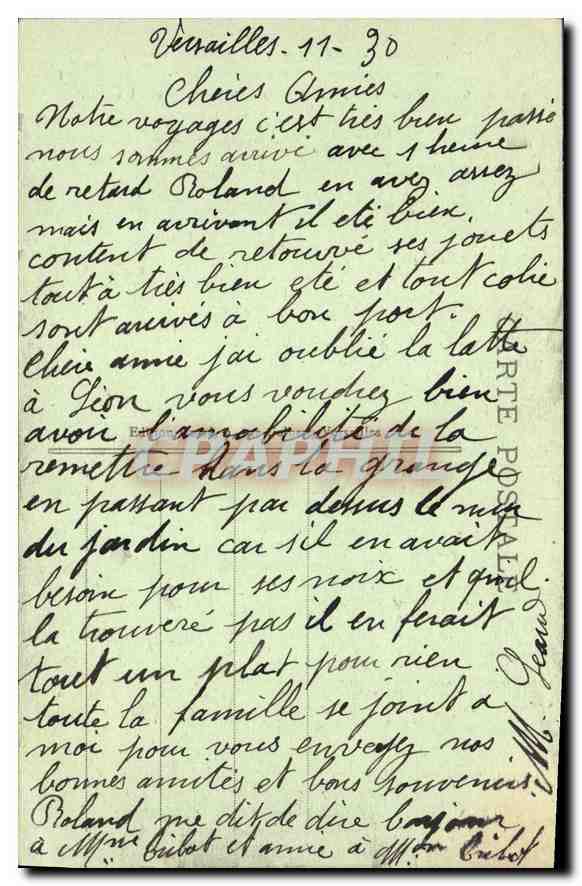 CPA Versailles Musee des Voiture du Sacre de Charles X — Verso