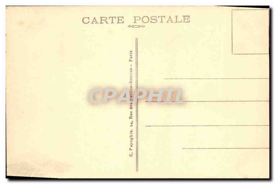 Parc de Versailles — Hammeau de Marie-Antoinette — La Maison de la Reine — Éditeur E. Papaglin, Paris — Verso
