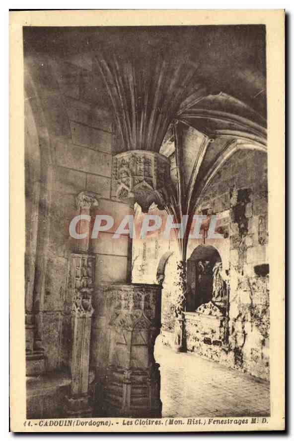 Cadouin (Dordogne) - Les Cloîtres (Mon. Hist.) - Fenestrages M. D.