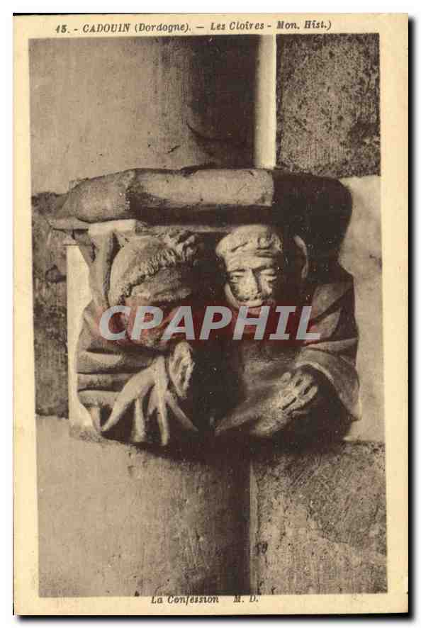 CPA Cadouin Dordogne Les Cloitres Mon Hist La Confession 
