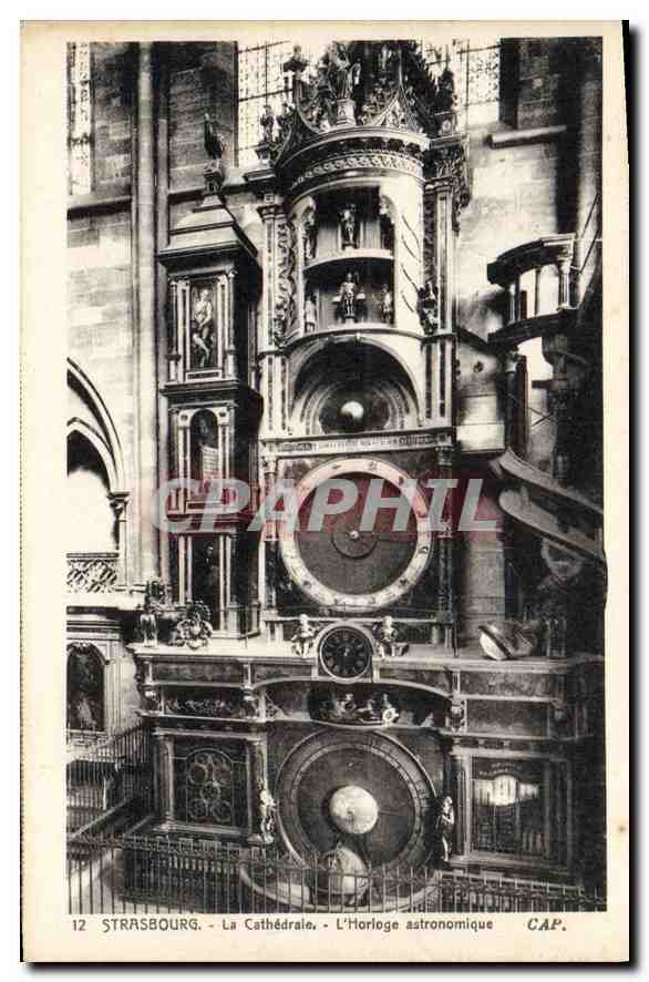 CPA Strasbourg La Cathedrale L'Horloge astronomique 