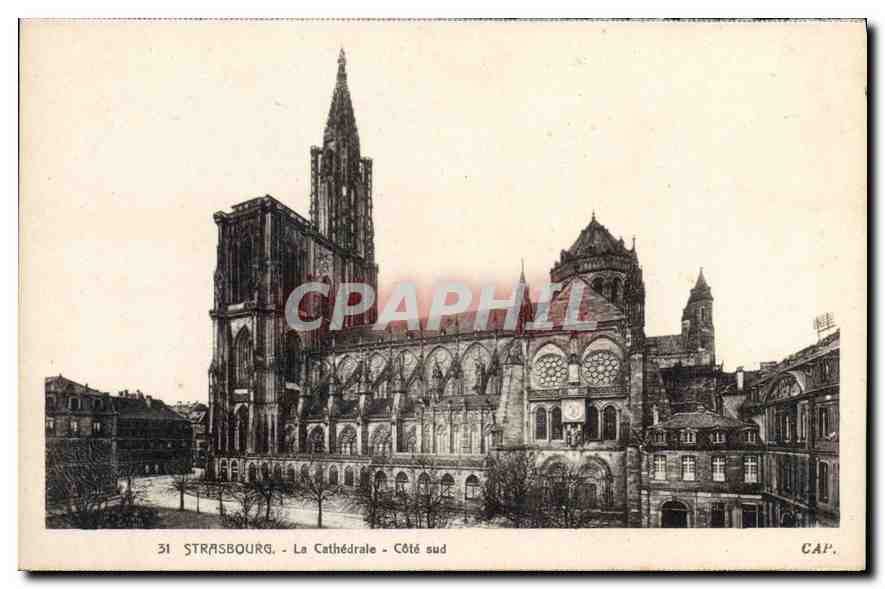 CPA Strasbourg La Cathedrale Cote sud 