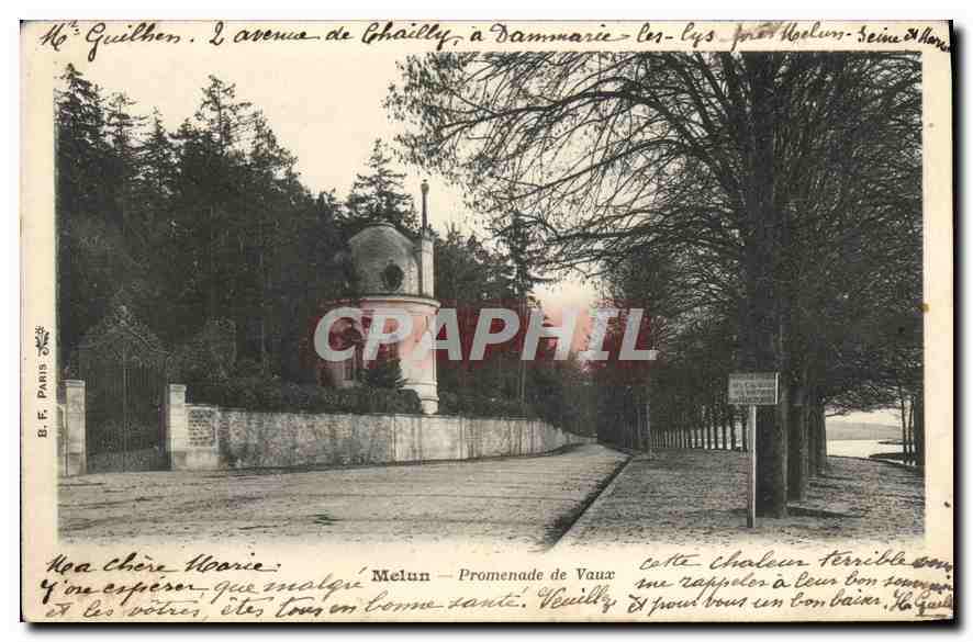CPA Melun Promenade de Vaux 