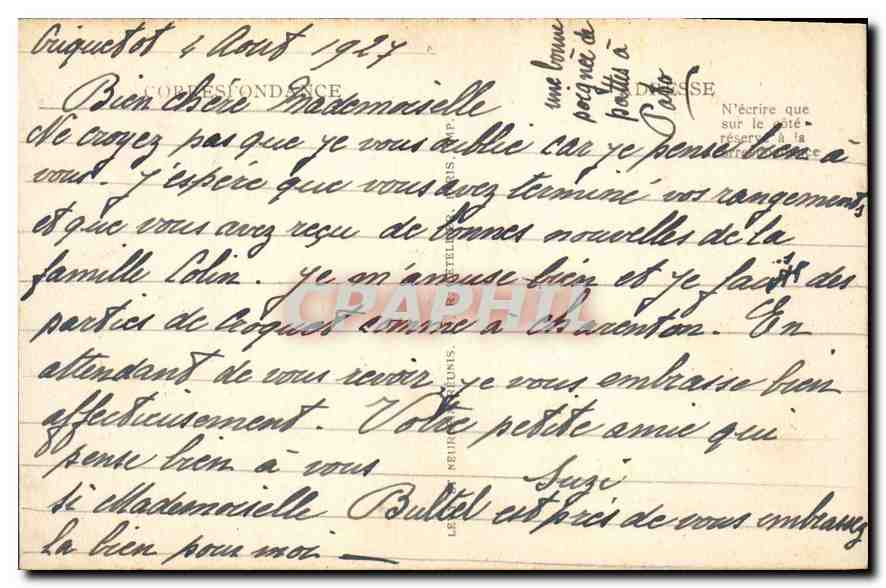 CPA Dieppe Vue generale  — Verso