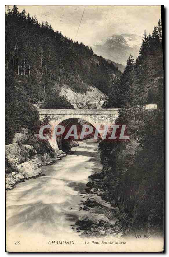 CPA Chamonix Le Pont Sainte Marie 