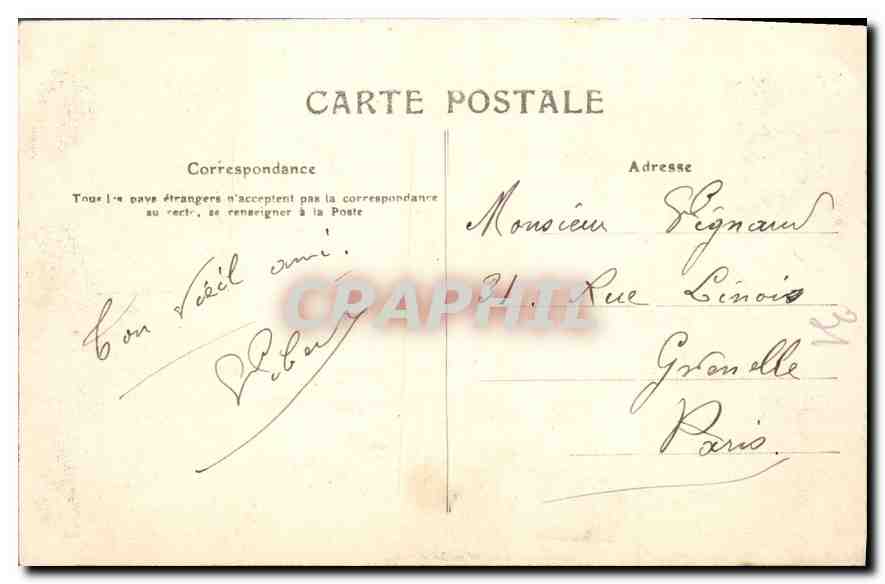 CPA L'Auvergne Vic sur Cere La Roche Tourelle et la Vallee de la Cere  — Verso