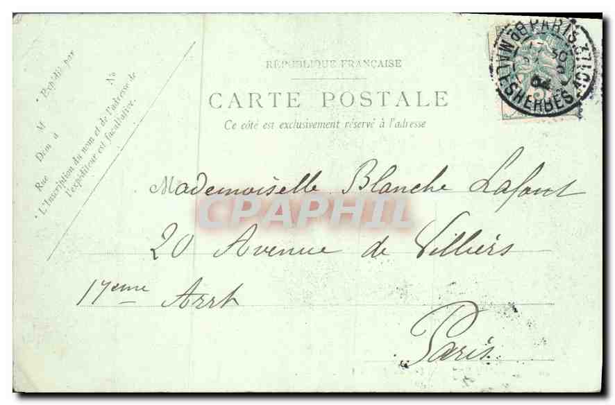 CPA Angouleme Vue au Jardin Vert  — Rückseite