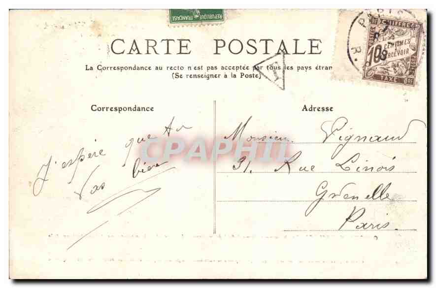 CPA Chateau de Carlat pres Vic sur Cere  — Back